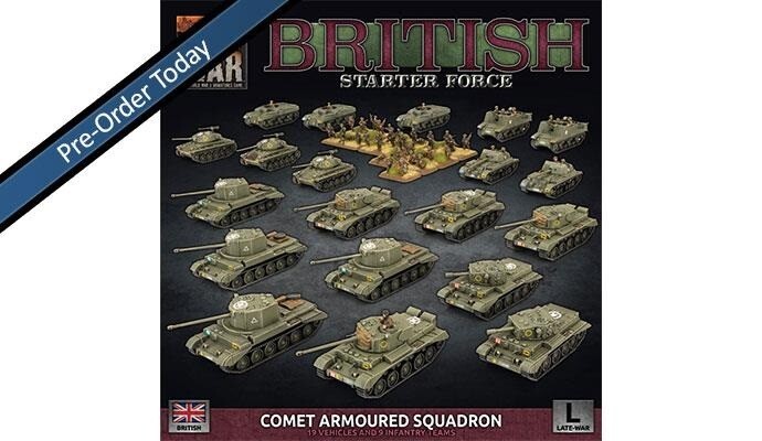 Британская бронетанковая эскадрилья Comet Bulge поздней войны Flames of War NEW