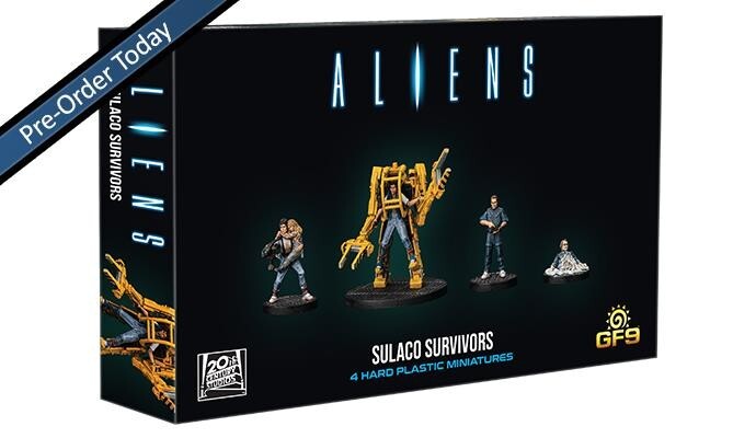 Aliens Miniatures: Sulaco Survivors (4) Аксессуар для настольной игры Gale Force Nine