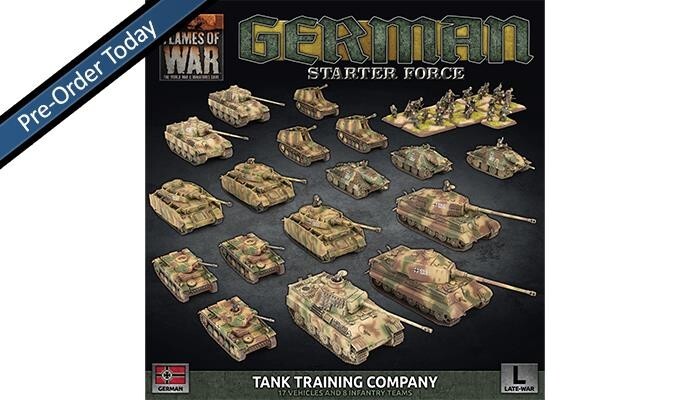 Немецкая учебная танковая рота (пластик) Berlin Late Flames of War