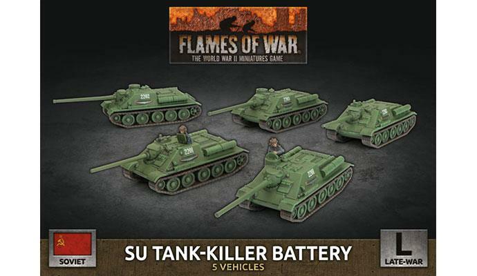 СУ Танковая Батарея (Пластик) Советские Танки Поздней войны Flames of War НОВИНКА