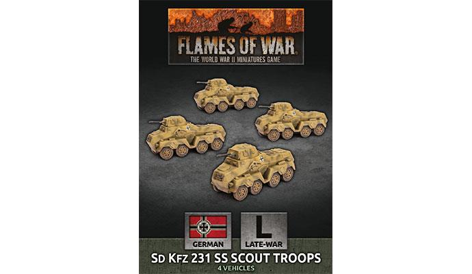 Sd Kfz 231 SS Scout Troops German Late Flames of War