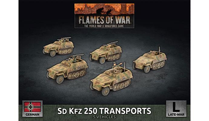 Sd Kfz 250 Transports Reconnaissance MG 3.7cm взвод немецкий поздний Flames of War