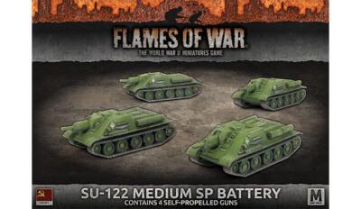 Средняя боевая батарея SU-122 Medium SP (x4 танка) x4 SU-122 Flames of War