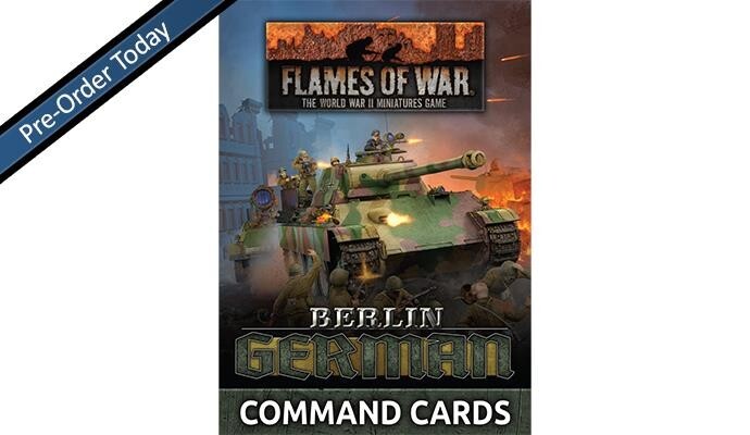 Берлин: немецкие командные карты Late Flames of War