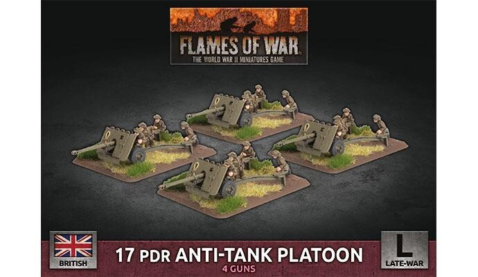 17-фунтовый противотанковый взвод Британские миниатюры Flames of War Late War
