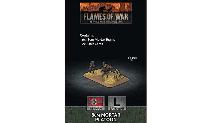8-см минометный взвод (пластик) German Late Flames of War