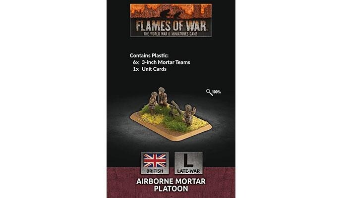 Воздушно-десантный минометный взвод British Flames of War Miniatures Поздняя война