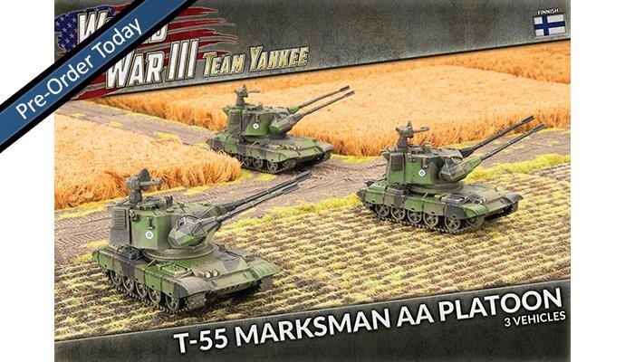 T-55 Marksman Взвод Финский (x3) WWIII Team Yankee