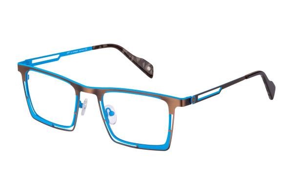 Von Bogen XP1551 02 Herren Damen Brille Metall Oval BlauBraun