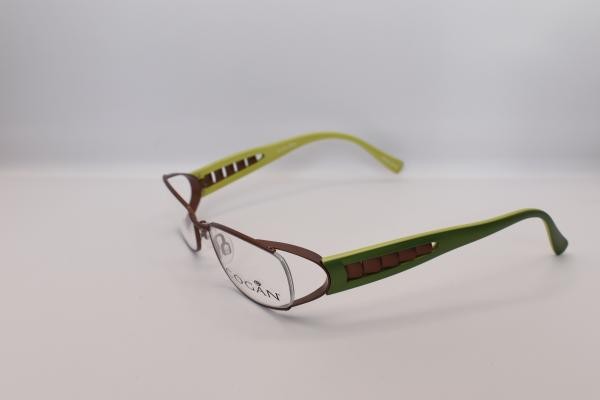 Cogan YC2136 BRN Damen Brille Metall Oval GrünBraun