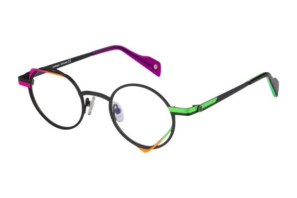 Von Bogen XP1554 01 Herren Damen Brille Metall RundEckig Schwarz
