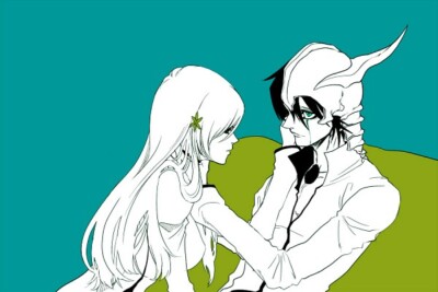 Anime espada inoue orihime ulquiorra Stitched Gaming Mat Desk