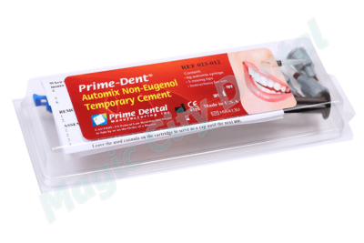 Prime-Dent Dental Non-Eugenol Automix Temporary Cement 1 Syringe Kit #023-012