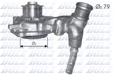 DOLZ F166 Water Pump for FORD,VAUXHALL