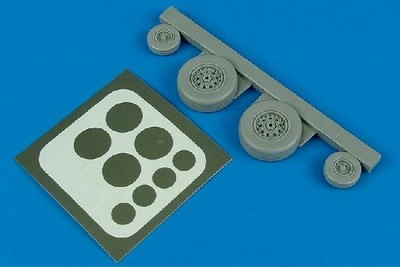 Aires Hobby 1/48 FGR2 Ruote Pittura Maschere per Rvl Hsg D 4415