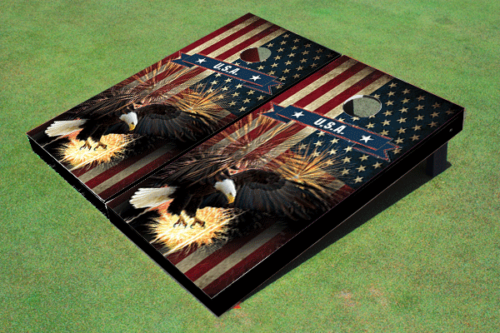American Bald Eagle Cornhole Board set