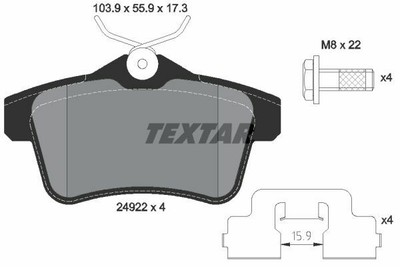 TEXTAR Bremsensatz Peugeot RCZ Vorn Ø302mm Hinten Ø290mm Plastilube