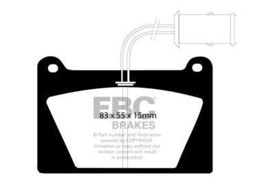 EBC Greenstuff Front Brake Pads for Reliant Scimitar SS1 1.3 (84 > 86)