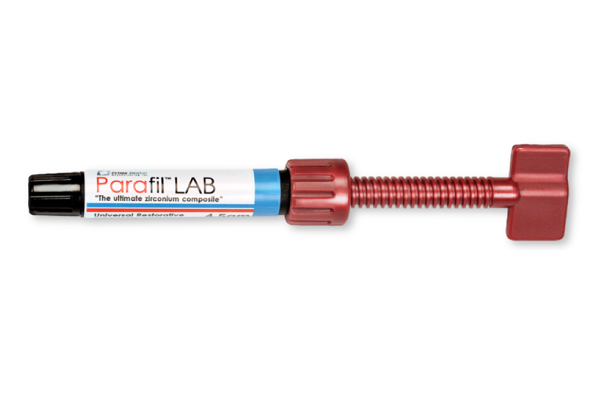 Prime-Dent Parafil Light Cure Zirconium Composite 4.5g Syringe - Bleach White