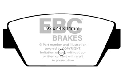 EBC Greenstuff Rear Brake Pads for Mitsubishi Libero 1.8 Turbo (94 > 00)