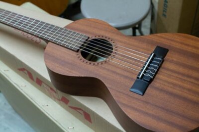 Classical Travel Acoustic Guitar Mini Aria ASA-18C Parlor