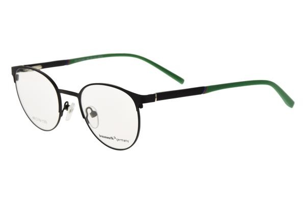 180 63242301 nero occhiali per bambini metallo ovale nero verde