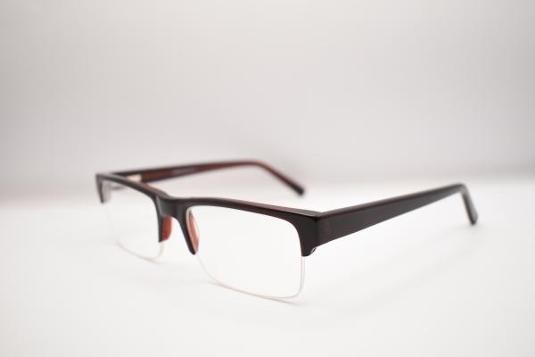 Sun A97 D Herren Damen Brille Kunststoff Oval SchwarzRot