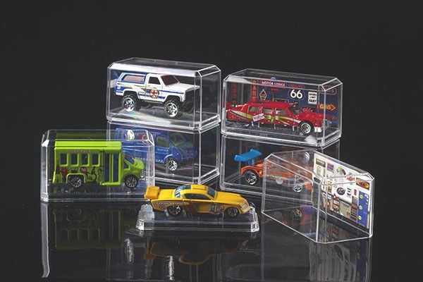 DISPLAY CASES 6 PACK FOR 1/64 SCALE DIECAST CRYSTAL CLEAR NEW IN BOX FREE SHIP