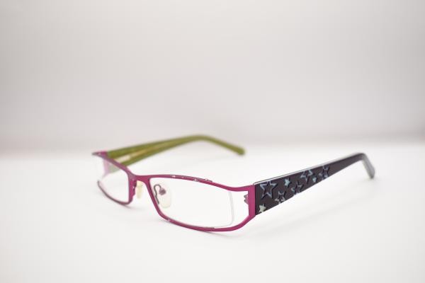 Lunettes enfants SUNOPTIK 39 rouges métal ovale multicolore