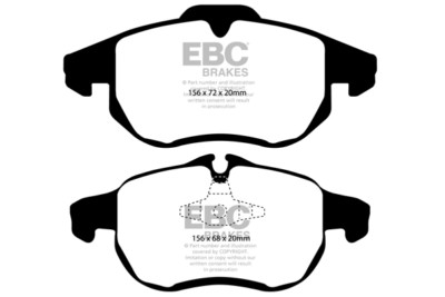 EBC Orangestuff Front Brake Pads for Saab 9-3X 2.0 Turbo (210 BHP) (2009 > 11)