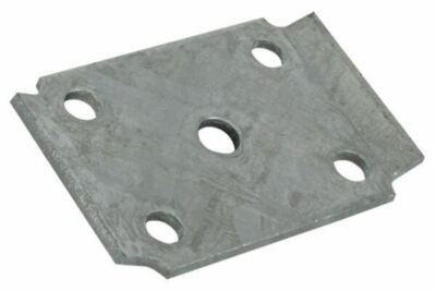 Axle Tie Plate Formed Galvanized for 1/2'' U-Bolt, CE Smith 20003G