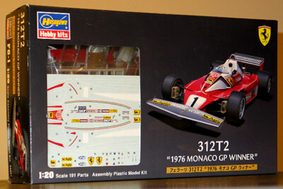 【ポイント10倍】 312T2 FERRARI 1/20 HASEGAWA 1976 REGAZZONI LAUDA GP MONACO ミニカー