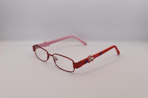 Lunettes enfants SUNOPTIK K95839 rouge métal ovale rouge