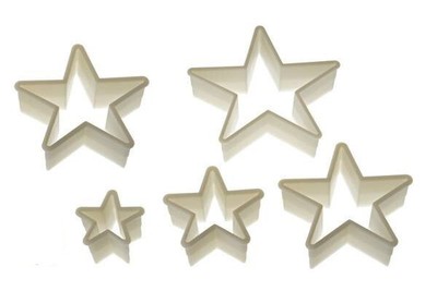 Set 5 Cutter Stella Nylon à ¸ 1 1/8-5in SILIKOMART Sugar Paste