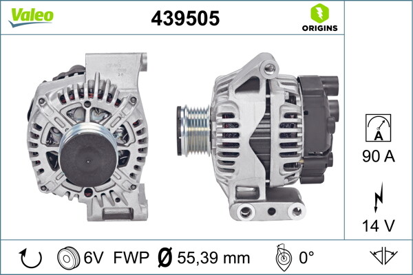 Alternateur 439505 Valeo Pour Fiat Ford Lancia Alfa Romeo