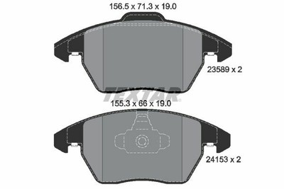 TEXTAR Bremsensatz Peugeot RCZ Vorn Ø302mm Hinten Ø290mm Plastilube