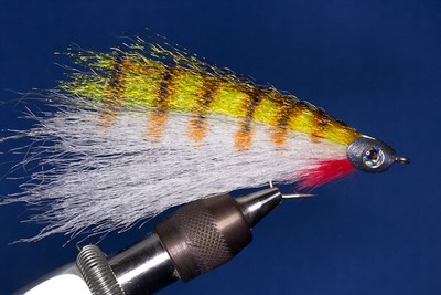 Fliegentom Fishskull Streamer for pike and predatory fish - Tiger
