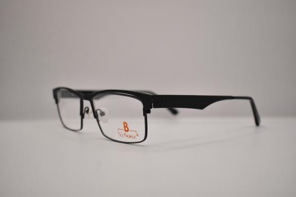 Brillenmann XCF26 49 Herren Brille Metall Oval Schwarz