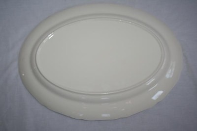 Vintage 1930's CANONSBURG Rose Bouquet Gold Trim Large Oval Serving Platter #532