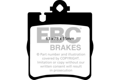 EBC Redstuff Rear Brake Pads for Mercedes CLK (C209) CLK240 (2.6) (2002 > 05)