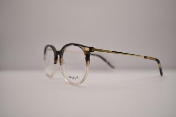MASCA MA3430 schwarzbraun Damen Brille Kunststoff Rund Braun