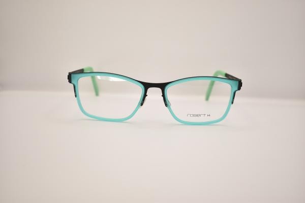 Eye Society Eyewear Mert schwarz Herren Brille Metall Oval Türkis