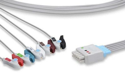 GE Healthcare 412681-005  Multi-link ECG Leadwire 5 Lead w/ Grabber