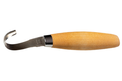 Mora Hook Carving Knife 162 Double Edge Hook Blade Wood Handle 13388