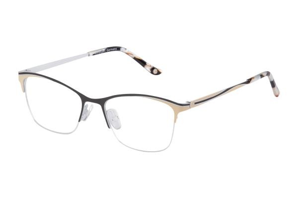 Lunettes pour hommes Von Bogen VB165 01 métal ovale noir marron