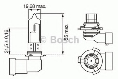 BOSCH PURE/LT HB3 12V 60W P20D - 1987302152