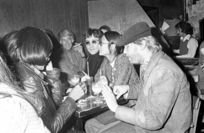 Singer guitarist John Lennon formerly of The Beatles attends a Smo- Old Photo 6