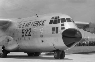Lockheed C130 Hercules At Dreux Air Force Base A Us Air Force Base 1965 PHOTO