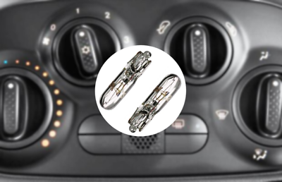 Heater climate control unit light bulbs for Fiat 500 lounge pop .9 1.2 panel new