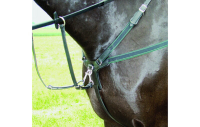 5 Point Competition Breastplate Real Sheepskin Luxury Leather High Performance